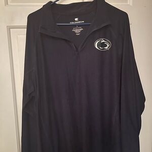 Colosseum Navy Blue Quarter-Zip Pullover great shape